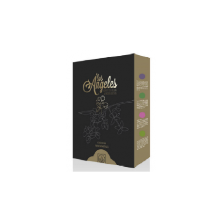 Estuche de 3 botellas 750 ml "Los Ángeles" monovarietales (1 lechín, 1 manzanilla, 1 arbequina)