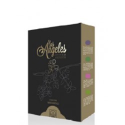 Estuche de 3 botellas 500 ml "Los Ángeles" monovarietales (1 lechín, 1 manzanilla, 1 arbequina)